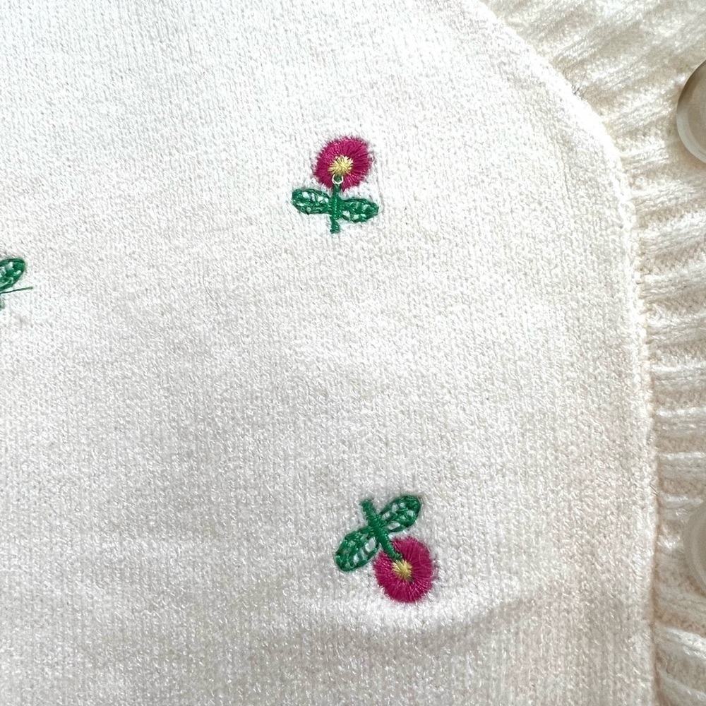 T8-Dreamers embroidered cardigan-NWT Sz S/M - Picture 5 of 5